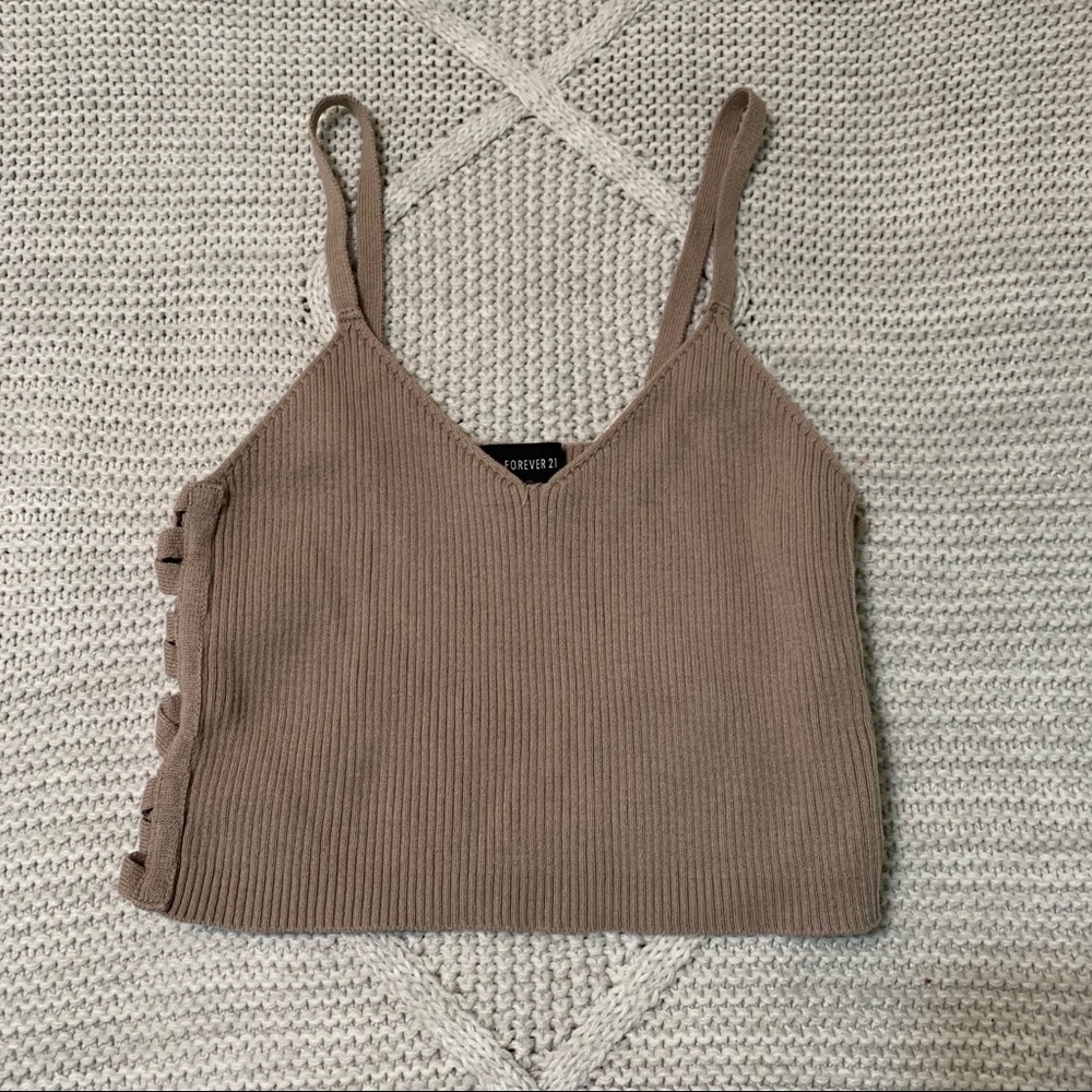Forever 21 Beige Crop Top